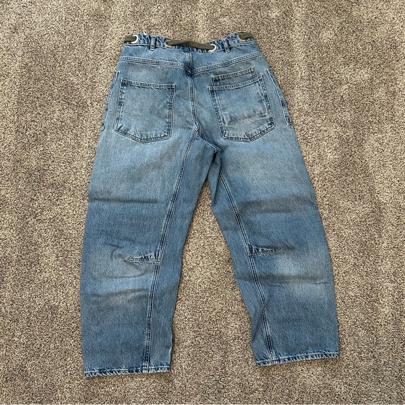 We The Free - Free People Moxie Pull-On Barrel Jeans - Size 30 - Picture 3 of 7